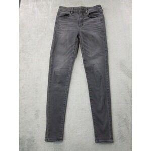 American Eagle Hi Rise Jegging Womens Size 6‎ Long Black Next Level Stretch